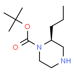 ChemSpider 2D Image | (S)-1-Boc-2-Propylpiperazine | C12H24N2O2
