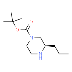 ChemSpider 2D Image | (R)-1-Boc-3-Propylpiperazine | C12H24N2O2