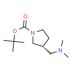 ChemSpider 2D Image | (R)-1-Boc-3-((dimethylamino)methyl)pyrrolidine | C12H24N2O2