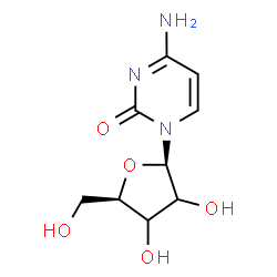 ChemSpider 2D Image | 4-Amino-1-(beta-D-glycero-pentofuranosyl)-2(1H)-pyrimidinone | C9H13N3O5