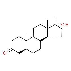 ChemSpider 2D Image | (5alpha,8xi,9xi,10xi,13xi,17alpha)-17-Hydroxy-17-methylandrostan-3-one | C20H32O2