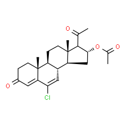 ChemSpider 2D Image | Chlormadinoni acetas | C23H29ClO4