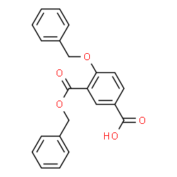 ChemSpider 2D Image | 3-Benzyloxycarbonyl-4-benzyloxy-benzoic acid | C22H18O5