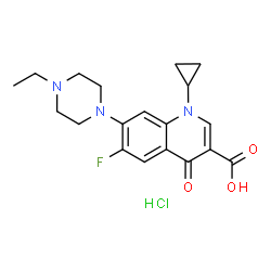 ChemSpider 2D Image | Enrofloxacin Hydrochloide | C19H23ClFN3O3