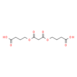 ChemSpider 2D Image | BIS(3-CARBOXYPROPYL) ESTER PROPANEDIOIC ACID | C11H16O8