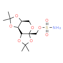 ChemSpider 2D Image | [(3aR,5aS,8aS)-2,2,7,7-Tetramethyltetrahydro-3aH-bis[1,3]dioxolo[4,5-b:4',5'-d]pyran-3a-yl]methyl sulfamate | C12H21NO8S