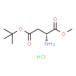 ChemSpider 2D Image | 4-tert-Butyl 1-methyl D-aspartate hydrochloride (1:1) | C9H18ClNO4