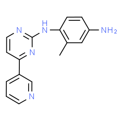 ChemSpider 2D Image | 2-Methyl-N1-[4-(3-pyridinyl)-2-pyrimidinyl]-1,4-benzenediamine | C16H15N5