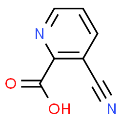 ChemSpider 2D Image | 3-Cyano-2-pyridinecarboxylic acid | C7H4N2O2