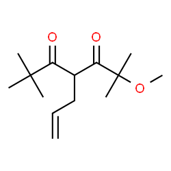 ChemSpider 2D Image | 4-Allyl-2-methoxy-2,6,6-trimethyl-3,5-heptanedione | C14H24O3