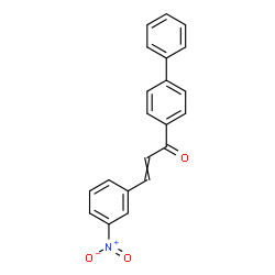 ChemSpider 2D Image | 1-(4-Biphenylyl)-3-(3-nitrophenyl)-2-propen-1-one | C21H15NO3