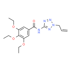 ChemSpider 2D Image | N-(2-Allyl-2H-tetrazol-5-yl)-3,4,5-triethoxybenzamide | C17H23N5O4
