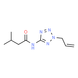ChemSpider 2D Image | N-(2-Allyl-2H-tetrazol-5-yl)-3-methylbutanamide | C9H15N5O
