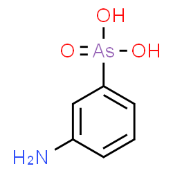 ChemSpider 2D Image | (3-Aminophenyl)arsonic acid | C6H8AsNO3