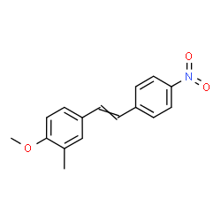 ChemSpider 2D Image | 1-Methoxy-2-methyl-4-[2-(4-nitrophenyl)vinyl]benzene | C16H15NO3