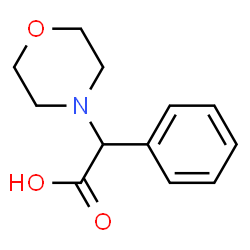ChemSpider 2D Image | 2-morpholino-2-phenylacetic acid | C12H15NO3