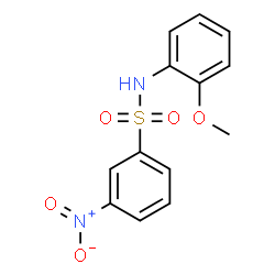 ChemSpider 2D Image | N-(2-Methoxyphenyl)-3-nitrobenzenesulfonamide | C13H12N2O5S