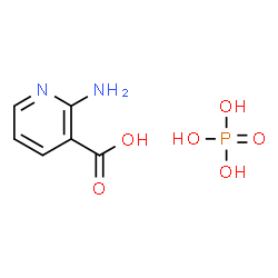 ChemSpider 2D Image | 2-aminopyridine-3-carboxylic acid; phosphoric acid | C6H9N2O6P