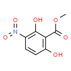 ChemSpider 2D Image | Methyl 2,6-dihydroxy-3-nitrobenzoate | C8H7NO6