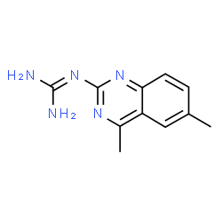 ChemSpider 2D Image | 2-(4,6-Dimethyl-2-quinazolinyl)guanidine | C11H13N5