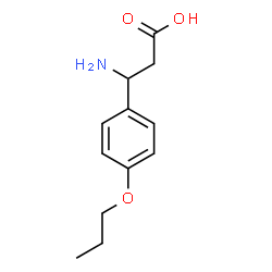 ChemSpider 2D Image | 3-Amino-3-(4-propoxyphenyl)propanoic acid | C12H17NO3
