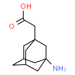ChemSpider 2D Image | (3-Aminoadamantan-1-yl)acetic acid | C12H19NO2