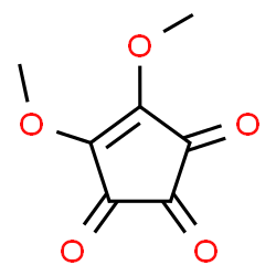 ChemSpider 2D Image | 4,5-dimethoxycyclopent-4-ene-1,2,3-trione | C7H6O5