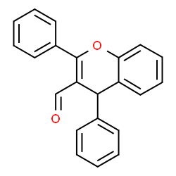 ChemSpider 2D Image | 2,4-Diphenyl-4H-chromene-3-carbaldehyde | C22H16O2