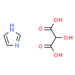 ChemSpider 2D Image | Hydroxymalonic acid - 1H-imidazole (1:1) | C6H8N2O5