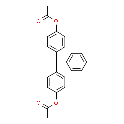 ChemSpider 2D Image | (1-Phenyl-1,1-ethanediyl)di-4,1-phenylene diacetate | C24H22O4