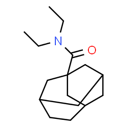 ChemSpider 2D Image | N,N-Diethyltricyclo[4.3.1.1~3,8~]undecane-1-carboxamide | C16H27NO
