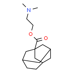 ChemSpider 2D Image | 2-(Dimethylamino)ethyl tricyclo[4.3.1.1~3,8~]undecane-1-carboxylate | C16H27NO2