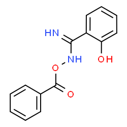 ChemSpider 2D Image | N-(Benzoyloxy)-2-hydroxybenzenecarboximidamide | C14H12N2O3
