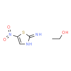 ChemSpider 2D Image | Ethanol - 5-nitro-1,3-thiazol-2-amine (1:1) | C5H9N3O3S