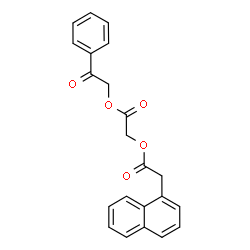 ChemSpider 2D Image | phenacyl (1-naphthylacetoxy)acetate | C22H18O5