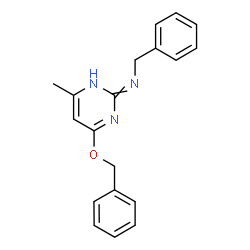 ChemSpider 2D Image | N-Benzyl-4-(benzyloxy)-6-methyl-2-pyrimidinamine | C19H19N3O