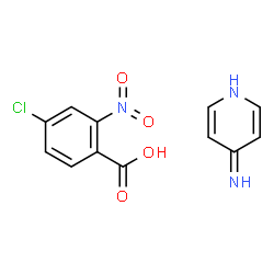 ChemSpider 2D Image | 4-Chloro-2-nitrobenzoic acid - 4(1H)-pyridinimine (1:1) | C12H10ClN3O4