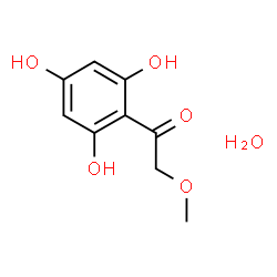 ChemSpider 2D Image | 2-Methoxy-1-(2,4,6-trihydroxyphenyl)ethanone hydrate (1:1) | C9H12O6