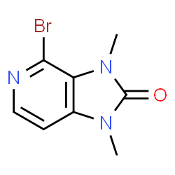 ChemSpider 2D Image | 4-Bromo-1,3-dimethyl-1,3-dihydro-2H-imidazo[4,5-c]pyridin-2-one | C8H8BrN3O