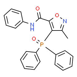 ChemSpider 2D Image | 4-(Diphenylphosphoryl)-3-methyl-N-phenyl-1,2-oxazole-5-carboxamide | C23H19N2O3P