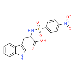 ChemSpider 2D Image | N-[(4-Nitrophenyl)sulfonyl]tryptophan | C17H15N3O6S