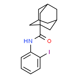 ChemSpider 2D Image | N-(2-Iodophenyl)-1-adamantanecarboxamide | C17H20INO