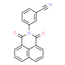 ChemSpider 2D Image | 3-(1,3-Dioxo-1H-benzo[de]isoquinolin-2(3H)-yl)benzonitrile | C19H10N2O2