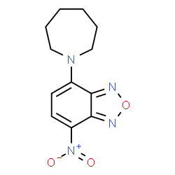ChemSpider 2D Image | 4-(1-Azepanyl)-7-nitro-2,1,3-benzoxadiazole | C12H14N4O3