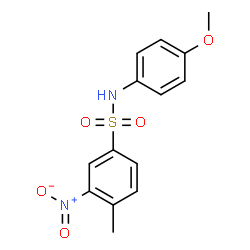 ChemSpider 2D Image | N-(4-Methoxyphenyl)-4-methyl-3-nitrobenzenesulfonamide | C14H14N2O5S