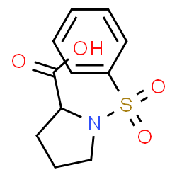 ChemSpider 2D Image | 1-(Phenylsulfonyl)proline | C11H13NO4S