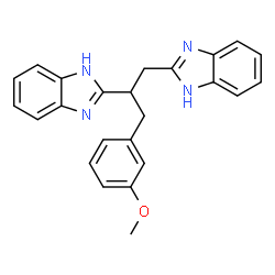 ChemSpider 2D Image | 2,2'-[3-(3-Methoxyphenyl)-1,2-propanediyl]bis(1H-benzimidazole) | C24H22N4O