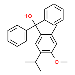 ChemSpider 2D Image | (5-Isopropyl-4-methoxy-2-methylphenyl)(diphenyl)methanol | C24H26O2