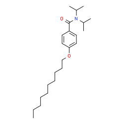 ChemSpider 2D Image | 4-(Decyloxy)-N,N-diisopropylbenzamide | C23H39NO2
