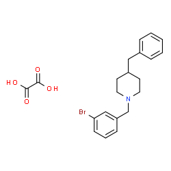 ChemSpider 2D Image | 4-Benzyl-1-(3-bromobenzyl)piperidine ethanedioate (1:1) | C21H24BrNO4